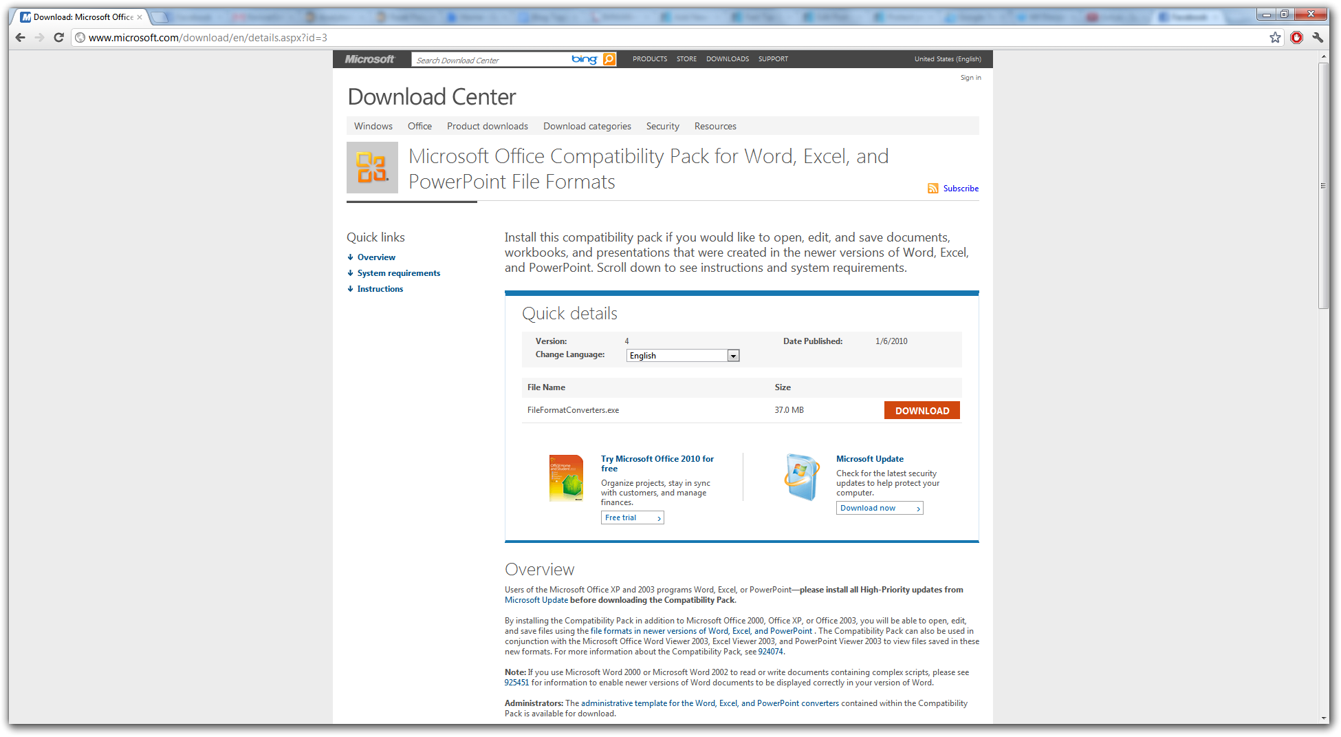 Office 2010 Free Download