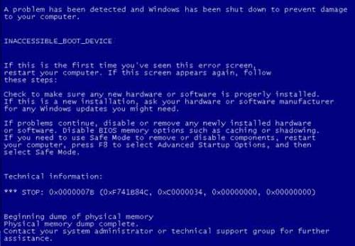 Inaccessible Boot Device Windows 10 Deutsch