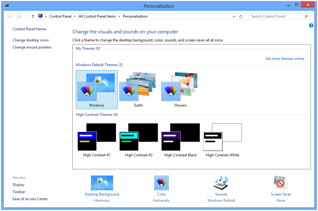 How do you change your Windows computer screensaver?