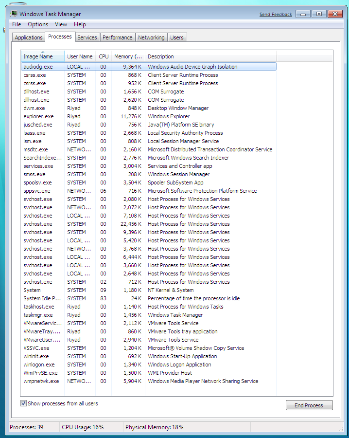 List Of Programs In Task Manager