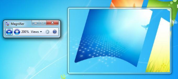 アクションで拡大鏡。 Using Windows Accessibility Features to better navigate Windows