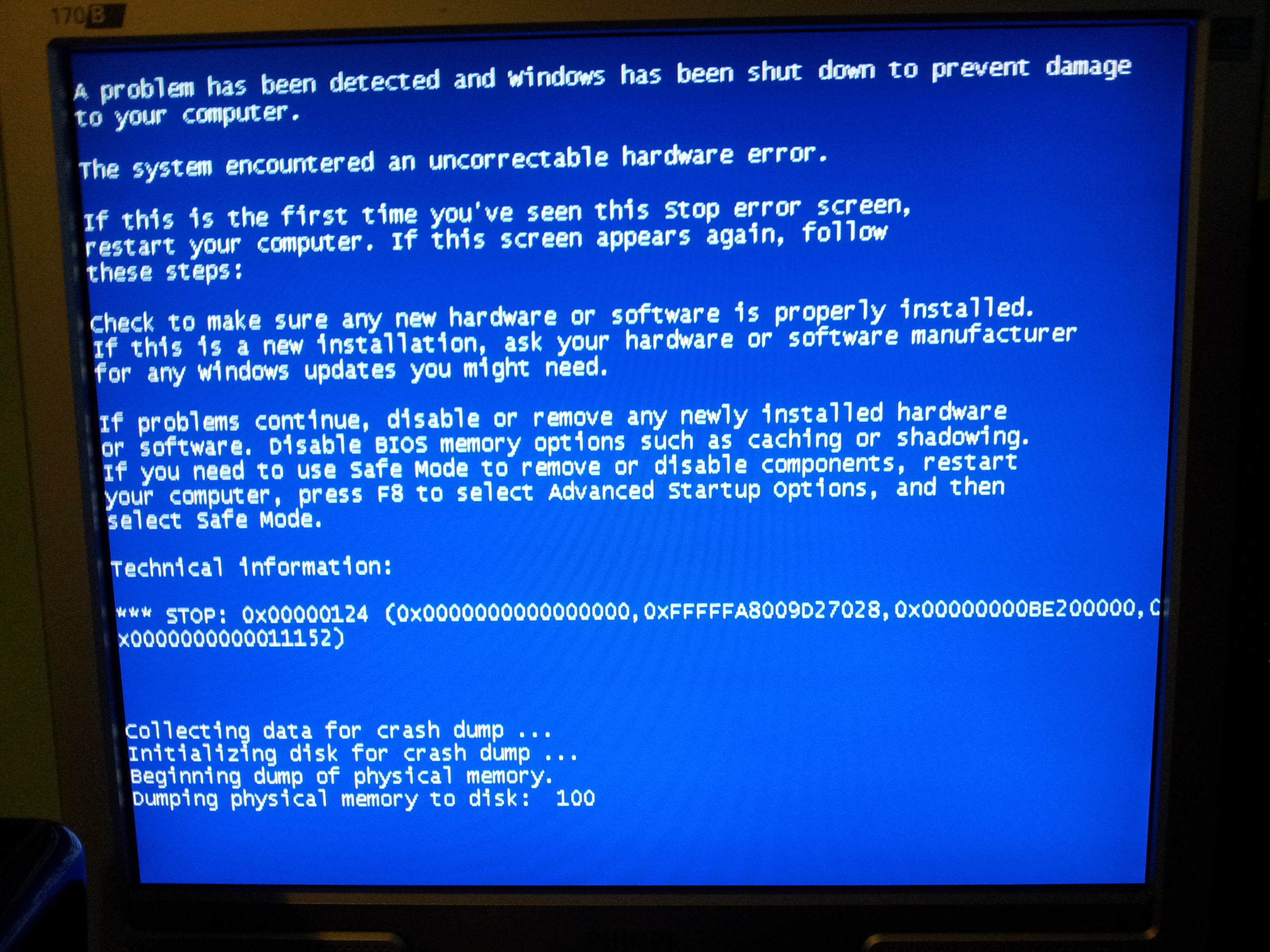 A guide to the WHEA_UNCORRECTABLE_ERROR Blue Screen of Death