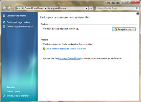 System Reboot Windows Vista