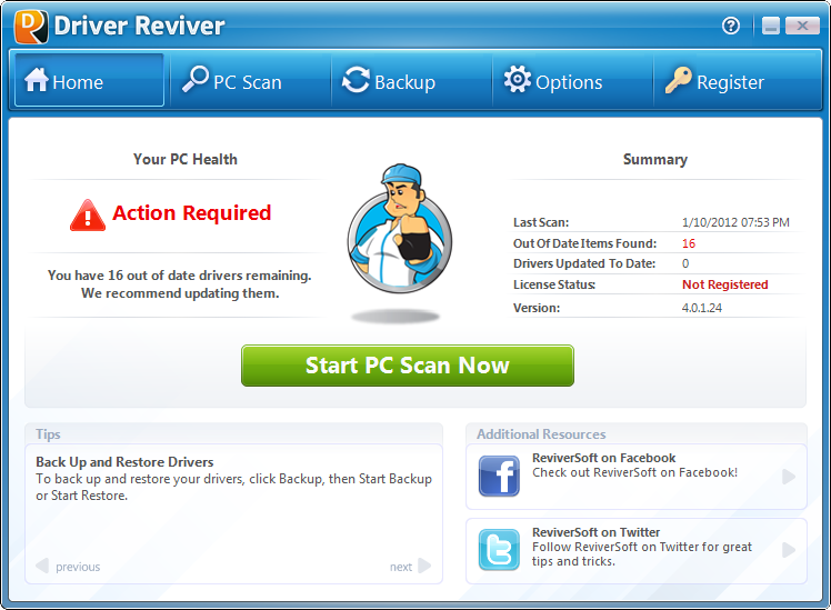 Driver Reviver offers full driver updates.
