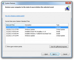 Create and Use Restore Points in Windows