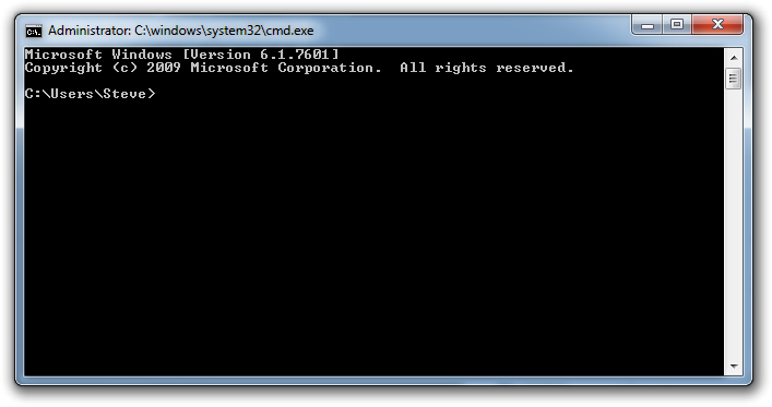Open a Command Prompt