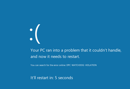 BSOD DPC_WATCHDOG_VIOLATION