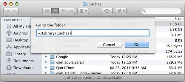 Clearing your Cache in OS X