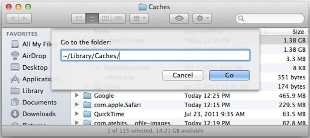 empty cache in safari for mac os x