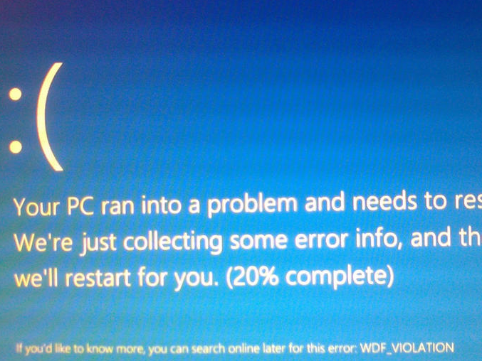 What does the WDF_VIOLATION BSoD Error Mean in Windows 8?
