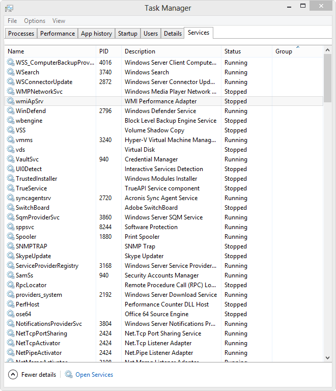 Navigating the Task Manager