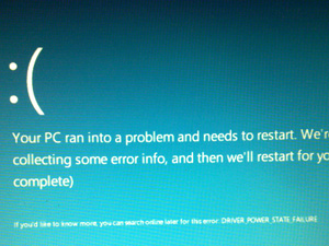 Driver Power State Failure Windows 8.1 Dell