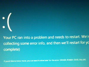 driver power state failure driver power state failure