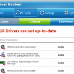 Scan Results from Driver Reviver