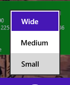 How do I resize the tiles in Windows 8.1?