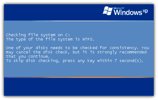 The Automatic Disk Check and What it Means