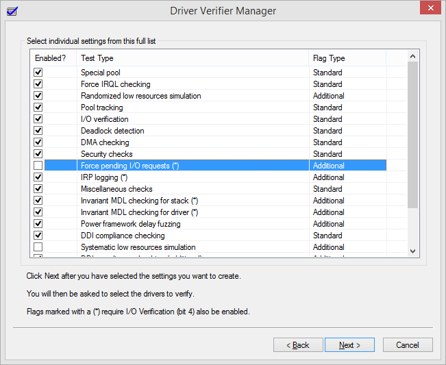 Using Driver Verifier to fix a Blue Screen of Death