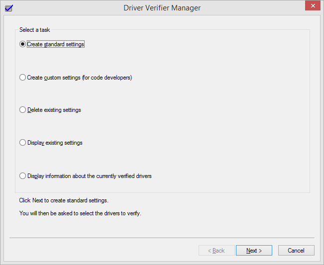 Using Driver Verifier to fix a Blue Screen of Death