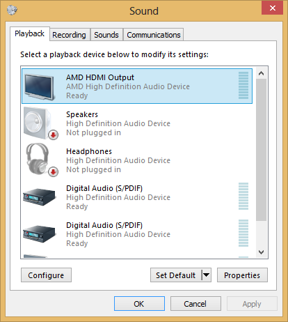 Hdmi driver windows 8