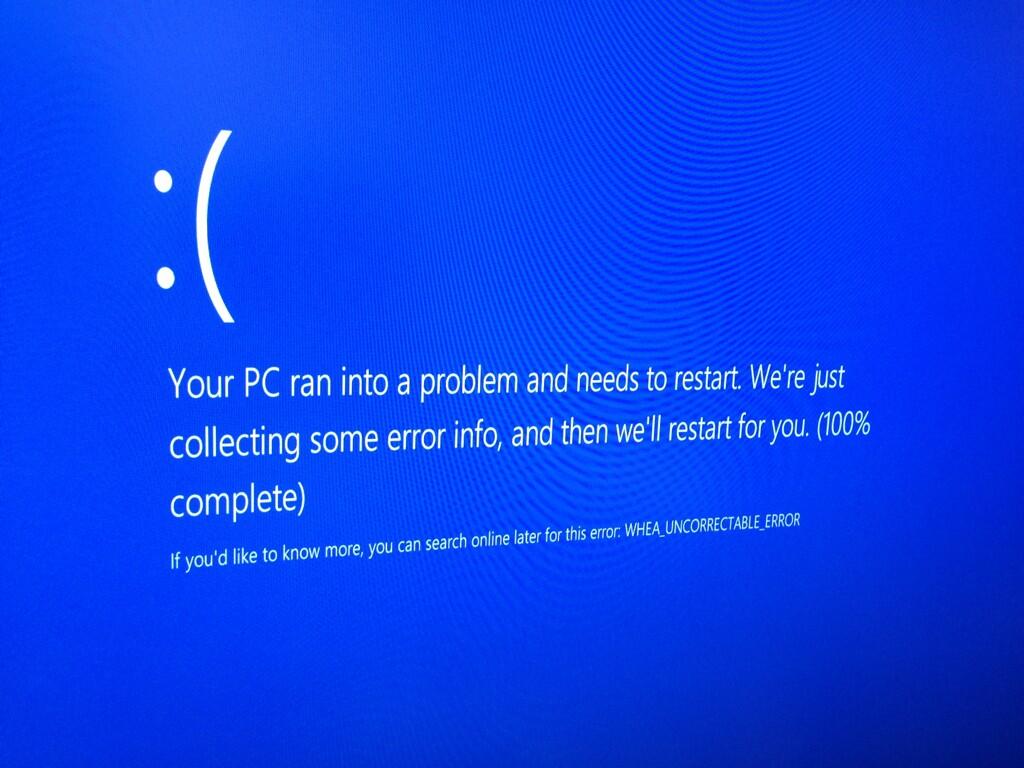 A guide to the WHEA_UNCORRECTABLE_ERROR Blue Screen of Death