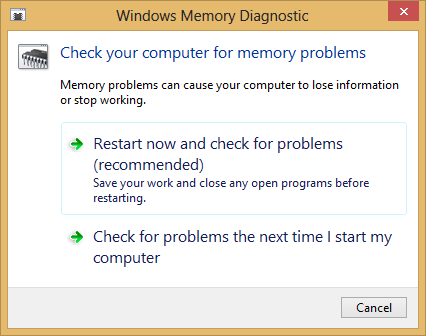 Setting Up a Memory Test in Windows