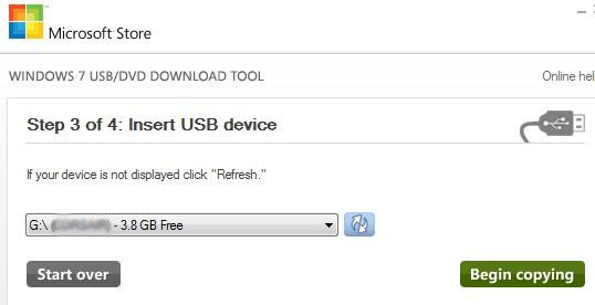 Create USB - Step 3