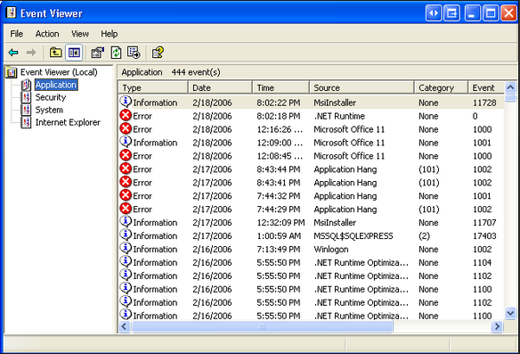 Event Viewer