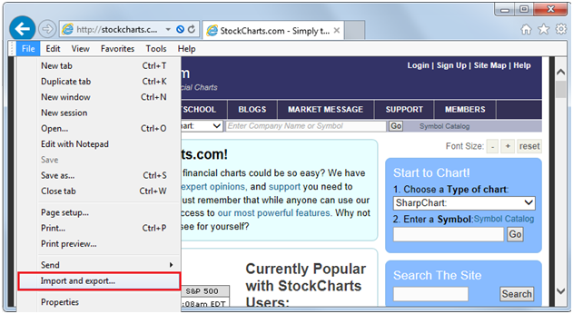 Import and Export Bookmarks