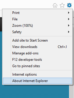 Gear Icon in IE