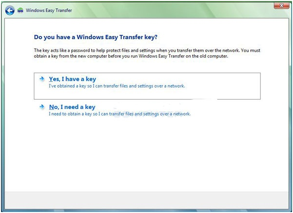 How do I transfer existing data to my new computer? Windows Easy Transfer