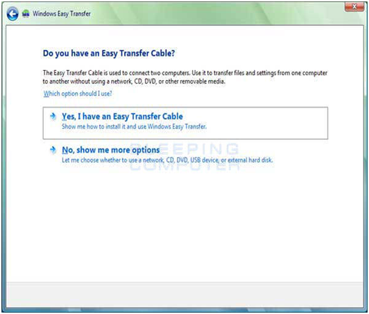 Windows Easy Transfer