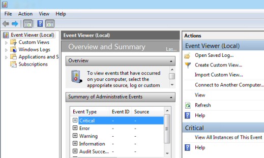 Event Viewer Event Logging