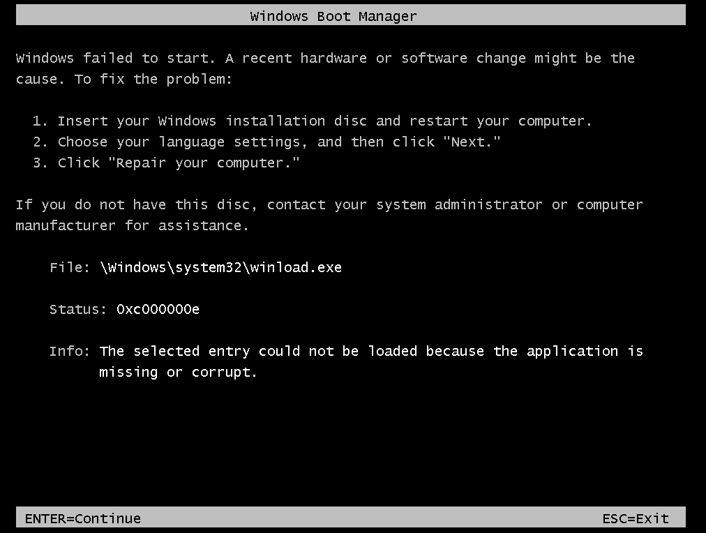 błąd przy instalacji systemu Windows xp
