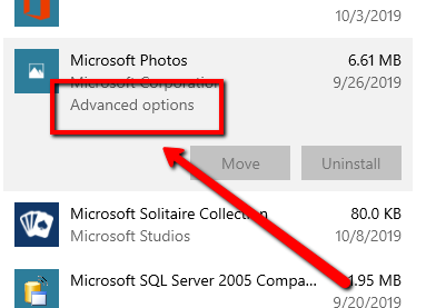 Bild zur Behebung von Problemen mit der Windows Photos-App