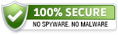 100% SECURE NO SPYWARE. NO MALWARE