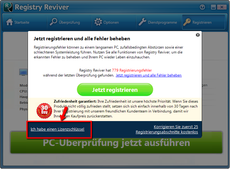 point out Register button
